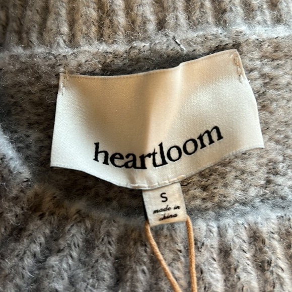 Heartloom Holden Knit Pullover Sweater Heather Gray Small - Picture 8 of 8